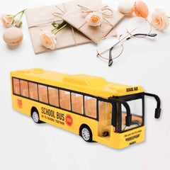 Yellow Mini Bus Toy – Realistic Details & Durable Plastic