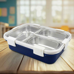 Insulated Lunch Box – 3-Compartment Stainless Steel | Lunchie Bunchie