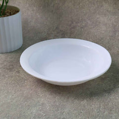 Deep Round Curry Bowl – Durable White Serving Bowl |