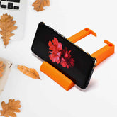 Plastic Business Card & Mobile Holder Ð Space-Saving Desk Organizer