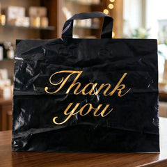 Reusable shopping bag with Thank You print ideal for retail use