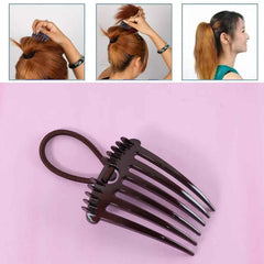 Volumizing Hair Bun Comb Clip – Easy Styling & Instant Volume