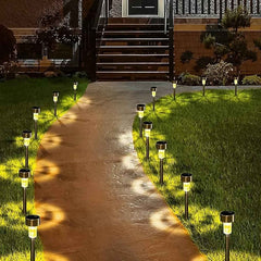 Solar Garden Pathway Lights – Durable Stainless Steel Outdoor LEDs