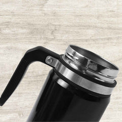 Stainless Steel Vacuum Coffee Cup – 600ml Anti-Scald, Non-Slip