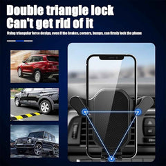 Gravity Car Phone Holder – Secure Auto-Clamping Mount