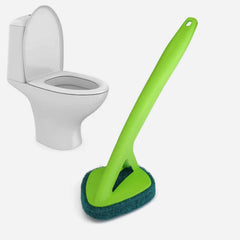 Long Handle Scrubber – Triangular Sponge Pad for Deep Cleaning | Pro Clean