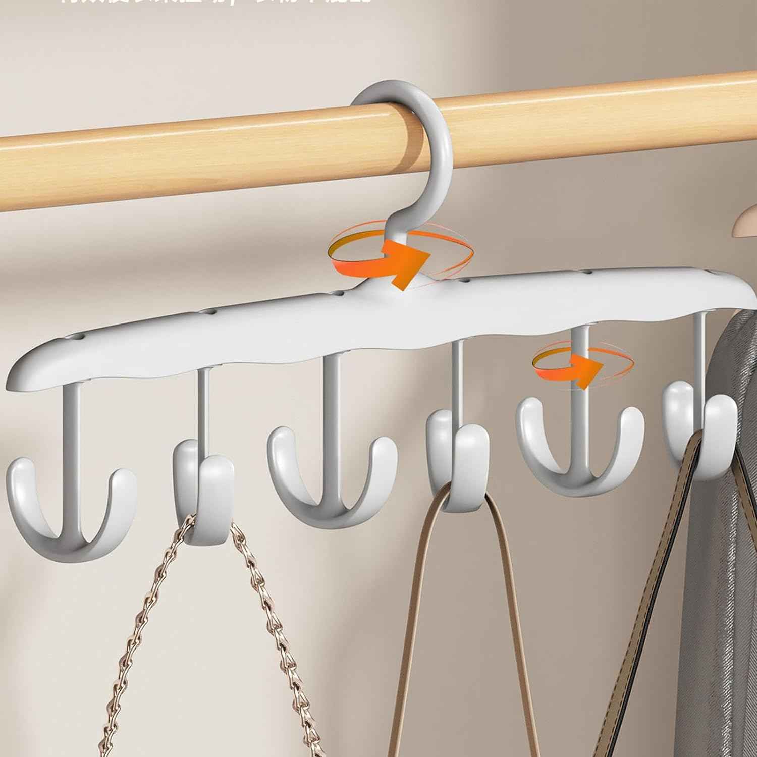 Tank Top Hanger – 12-Hook Rotating Closet Organizer | Organivo