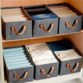 Foldable Storage Box Ð 46.5 cm Cotton Linen Organizer | Organivo
