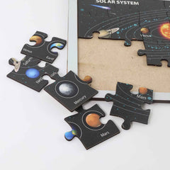 Solar System Puzzle for Kids – Educational Wooden Space Toy