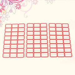 Writable Label Sticker Sheet – Bold Red Border for Easy Identification