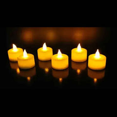 LED Tealight Candles – White 24 Pcs for Diwali Decor | Indo Glow