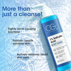 Salicylic Acid Body Wash – 1% Anti-Acne Exfoliating Gel