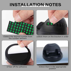 Adjustable car mobile stand securely holding a smartphone for navigation.