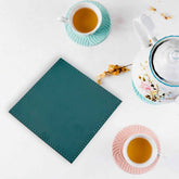Leather Tea Coasters – Square Set for Dining & Coffee Table | Siplix