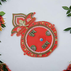 Decorative Kalash Wall Hanging – Traditional Shubh Labh Festival Decor