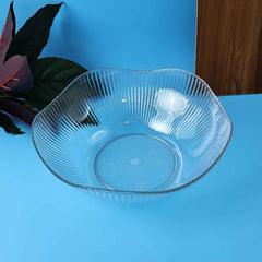 Plastic Fruit Storage Basket – Durable & Elegant Ripple Design