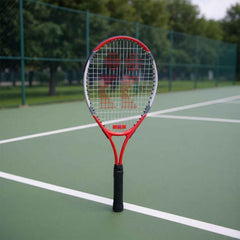 Professional grade tennis racket featuring comfortable non-slip PU grip