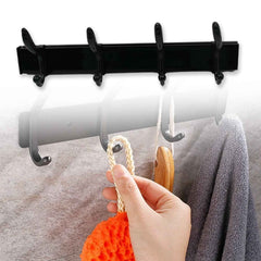 Wall Mount Coat Hanger – 4 Hooks, Damage-Free Eco Adhesive | GlimmerHome