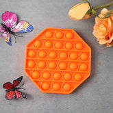Hexagon shape silicone Pop It Fidget Toy for stress relief