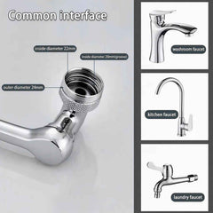 Rotating Faucet Sprayer – 1080° Swivel & Dual Flow | Bathora