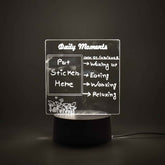 Acrylic Decorative Lamp – 3D Message Board & Night Light | Styleva