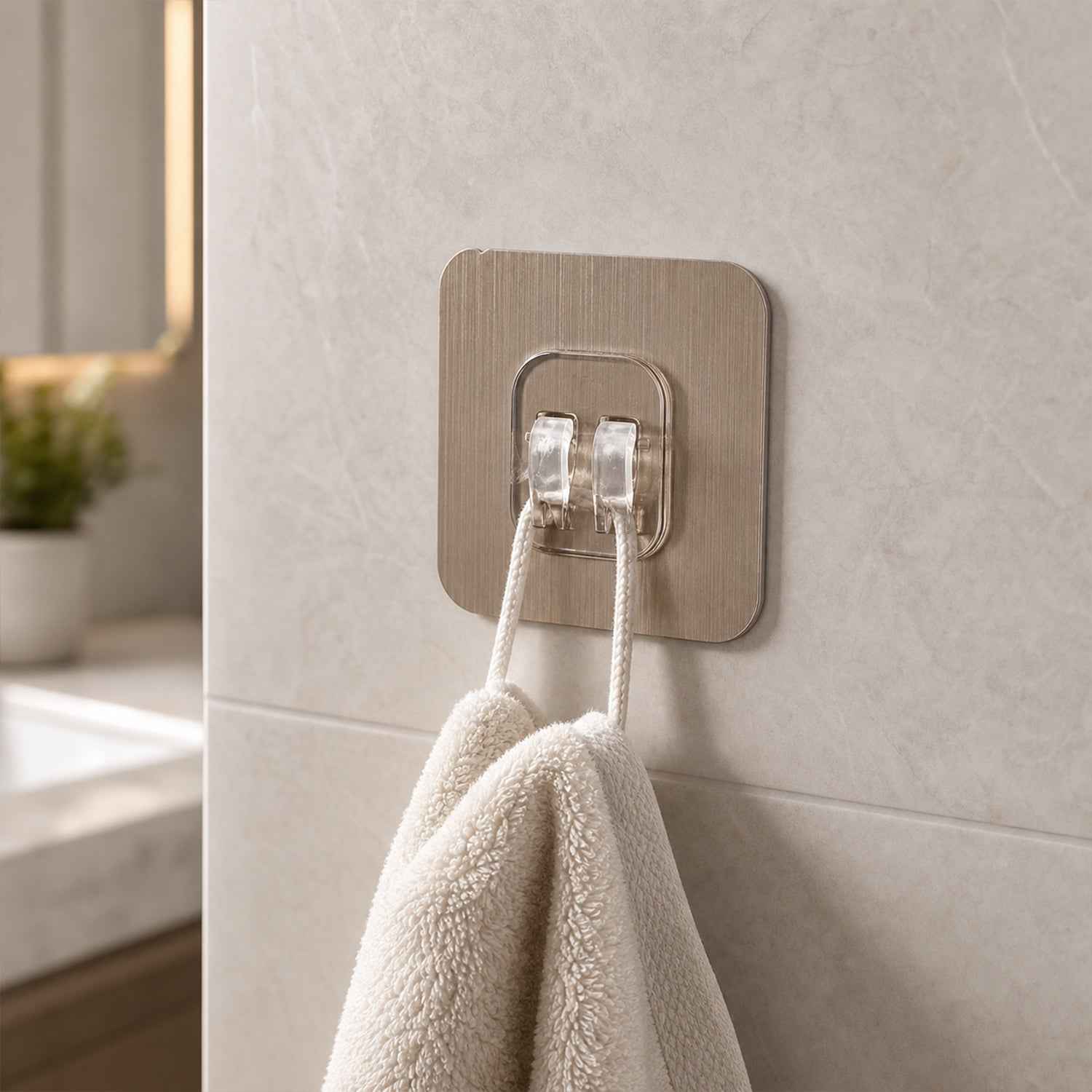 Adhesive Plastic Wall Hook Ð Strong Hold & Easy Installation
