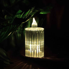 LED Flameless Candle Lights – Premium Crystal Effect Set of 5