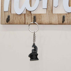 Shivling Trishul Metal Keychain Set – 5 Pc Durable Spiritual Keyrings