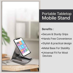Small Desktop Mobile Phone Stand – Compact Hands-Free Holder