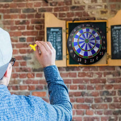 Magnetic Dart Board – Safe Indoor Outdoor Game with 6 Soft-Tip Darts