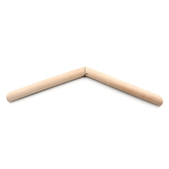 Stylish wooden clothes hanger designed for heavy coats and delicate garments.