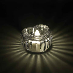 LED Crystal Tealight Candles – Elegant Flameless Warm Glow (6 Pc)