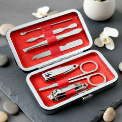Manicure & Pedicure Grooming Kit – 7-in-1 Stainless Steel Set
