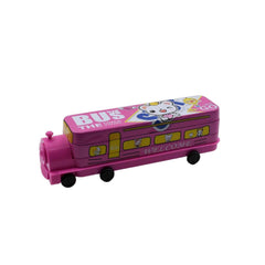 Metal Bus Pencil Case – Double Decker with Sharpener | Deskrova