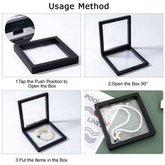 Transparent Jewellery Display Box Ð Floating 3D Effect for Showcasing