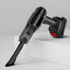 3-in-1 wireless vacuum cleaner demonstrating its powerful blower function for quick dust removal.