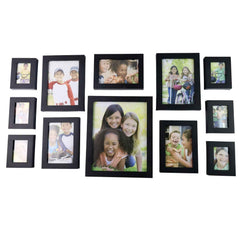 Black Photo Frame Set – Premium 12-Piece Wall Gallery