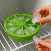 Lemon Shape Silicone Ice Cube Tray – 8-Slot Flexible Mold