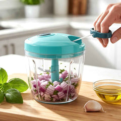 Manual Food Chopper – 6 Blade 900ml | Quickslice