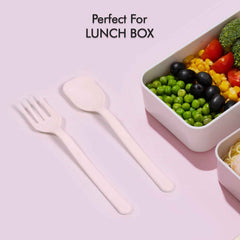 Disposable Plastic Cutlery Set – Heavy Duty Forks & Spoons | Quickslice