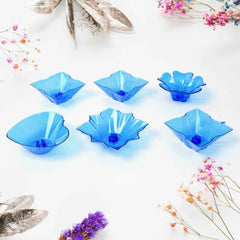 Diwali Diya Set – Multicolor Plastic Candle Holders (12 Pcs) | Indo Glow