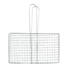 Heavy-Duty Stainless Steel BBQ Grill Basket Ð Long Handle & Durable Construction