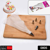 Cake Decorating Nozzle Set – Stainless Steel & Disposable Bags | Bake & Dwell