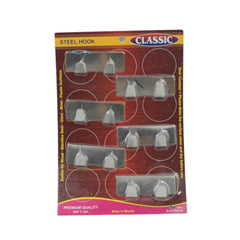 Self-Adhesive Wall Hooks (6 Pcs) – Strong Stainless Steel | Styleva