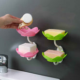 Self-Draining Soap Dish – Flower Design Bathroom Holder | VelvetBubbles