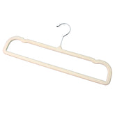 Slim profile velvet non-slip cloth hanger for multipurpose garment hanging