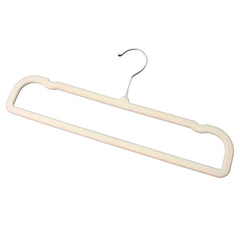 Slim profile velvet non-slip cloth hanger for multipurpose garment hanging