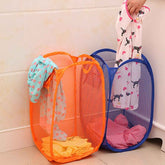 Foldable Laundry Basket – Space-Saving Mesh Hamper | Organivo