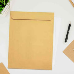 Brown Kraft Envelopes – Self-Seal for Invitations & Office | Craftily