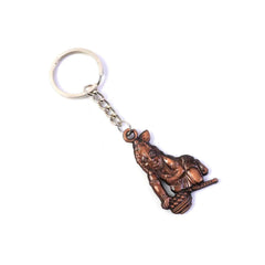 Bal Krishna Makhan Chor Keychain – Premium Antique Gold Finish